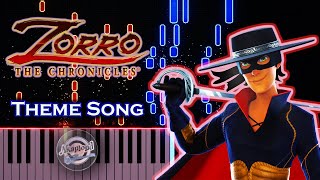 Zorro The Chronicles Theme Song Piano Tutorial  Zoro Chronicles Theme Song [upl. by Acsehcnarf]