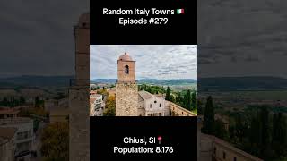 Chiusi 📍 Random Italy Towns 🇮🇹  Episode 279  italy chiusi siena toscana tuscany shorts [upl. by Three926]