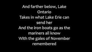 Gordon Lightfoot  The Wreck of the Edmund Fitzgerald Lyrics [upl. by Eirellam]