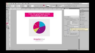 CREER DES GRAPHIQUES ANIMÉS DANS INDESIGN CC [upl. by Ahseral]