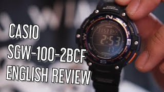 Casio SGW1002BCF Review in English [upl. by Ahsienor]