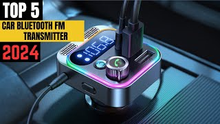 TOP 5 Best Bluetooth Transmitter for Car 2024 [upl. by Clari]