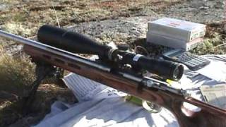 Long Range Shooting 22 LR Rimfire 400 Yards Savage Mark II BTVS [upl. by Adohr]