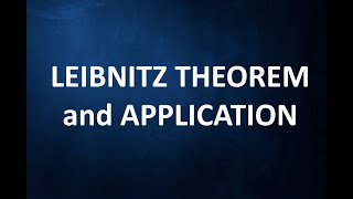 Leibnitz Theorem with solved problems  Example with solutions [upl. by Reg]