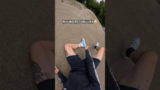 this can’t happen💔 fail scooter skatepark injury comedy funny [upl. by Perni]