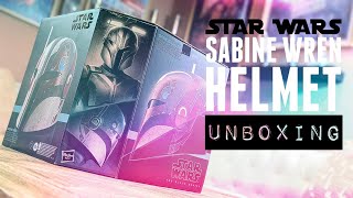 Star Wars Sabine Wren Hasbro Black Series Helmet Unboxing [upl. by Eeloj159]