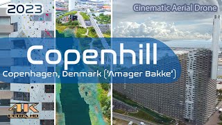 Copenhill From Above  Copenhagen  Amager Bakke  Artificial Mountain  4K  Aerial Drone  2023 [upl. by Consalve988]