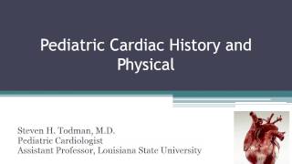 History and physical in pediatric cardiology [upl. by Monjan]