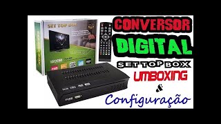 Conversor Digital  Como Instalar Configurar Conversor Digital na TV  Conversor Digital Set Top Box [upl. by Bucher]