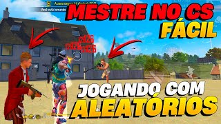 COMO PEGAR MESTRE NO CS JOGANDO SÓ COM ALEATÓRIOS MELHORES DICAS CS RANKED TEMP 25 FREE FIRE [upl. by Mel]