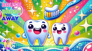 Brush Your Teeth Song  Fun Tooth Brushing Song for Kids  Brushy Brush [upl. by Brosine]