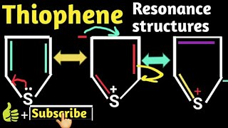 Thiophene  Resonance in thiophene [upl. by Frierson]