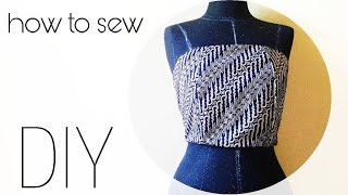 how to sew straight across strapless bodice [upl. by Wilde]