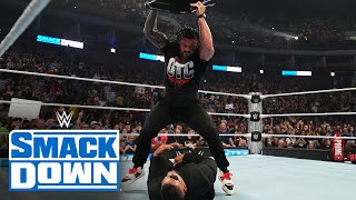 FULL SEGMENT Roman Reigns lays waste to The Bloodline SmackDown Aug 9 2024 [upl. by Ahtekal]