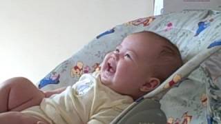 4monthold baby Audrey chuckling and laughing hard [upl. by Krisha518]