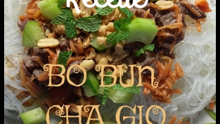 RECETTE DU BO BUN CHA GIO [upl. by Marlie]