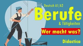 Berufe Wer macht was Deutsch A1A2 [upl. by Eserahs]