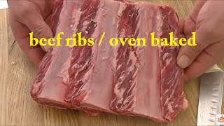 zelf Beef Shortribs maken  How to cook Beef Ribs oven baked  recipe [upl. by Sneve654]