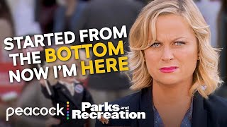 Leslie failing upwards for 50 minutes  Parks and Recreation [upl. by Greabe797]