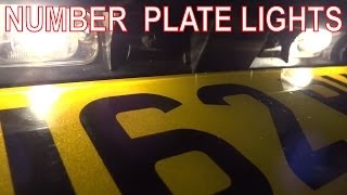 How to Fix Rear Number Plate Lights License Plate Bulbs or Wiring at Fault [upl. by Schechter62]