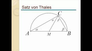 Satz von Thales [upl. by Ibbed]