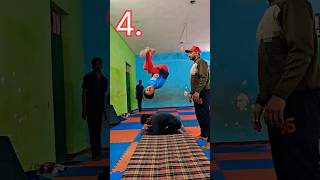 बच्चों ने सीखा 5 मिनट में parkaur flip 🔥🤸💪 gymnast backflip practice ytshorts kids lucknow [upl. by Anirbaz]