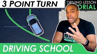 How to do a 3 Point Turn Manoeuvre  Driving Tutorial  Updated 2023 [upl. by Koh]