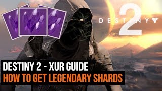 Destiny 2 Xur Guide  How to get Legendary Shards [upl. by Voltmer453]