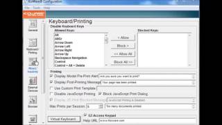 KioWare Classic for Windows Tutorial  Keyboard and Printing [upl. by Luke]