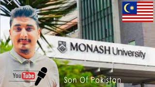 Monash University Campus in Malaysia Tour Vlog Pakistani Student Fees IELTS Bank Statement [upl. by Namilus857]