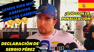 Esto dijo Checo Pérez de las Prácticas Libres 1 y 2 y como le afectó los cambios en el Coche F1 [upl. by Adebayo990]