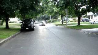 VW Jetta 18T with 25quot TechtonicsBorla exhaust  Slow driveby in 2nd gear [upl. by Ramunni]