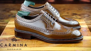 Review Series CARMINA Shell Cordovan Longwing Blucher 532 Detroit The Shell Cordovan Standard [upl. by Barrus111]