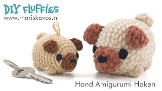 Knuffel Hond Amigurumi Haken  Handleiding voor beginners  Nederlands [upl. by Astred]