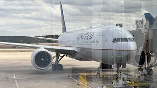 TRIP REPORT 23  United Airlines  Boeing 777200ER  N78002  Houston to London [upl. by Fesoy530]