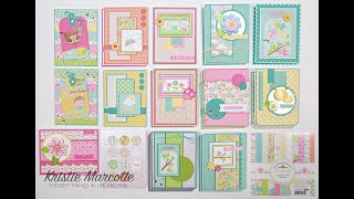 Doodlebugs Spring Things  27 cards from one 6x6 paper pad [upl. by Oralee723]