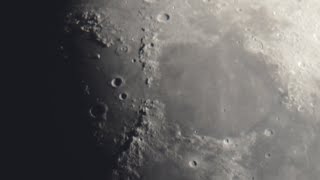 The Moon through a 12 inch Dobsonian Telescope [upl. by Judie]