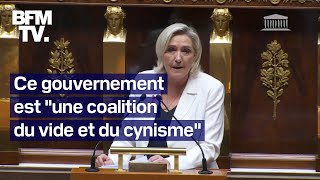 Le discours intégral de Marine Le Pen à lAssemblée nationale [upl. by Dnomsed]