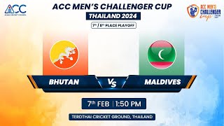 ACC MENS CHALLENGER CUP 2024  MATCH NO  18  BHUTAN VS MALDIVES [upl. by Sanoj637]