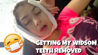 GETTING MY WISDOM TEETH TAKEN OUT [upl. by Liba]