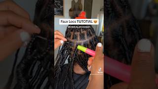 How to Faux Locs Tutorial step by step fauxlocs tutorial [upl. by Isidor]