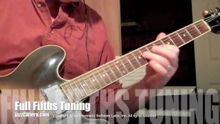 Archive Full Fifths Tuning on Guitar ES335 quotjazzCitternquot [upl. by Bohlin]