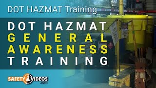 DOT HAZMAT General Awareness [upl. by Oranneg]