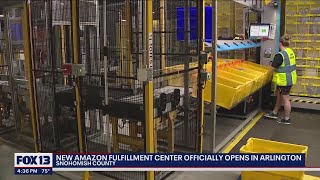 Arlington Amazon Fulfillment Center opens  FOX 13 Seattle [upl. by Rizas966]