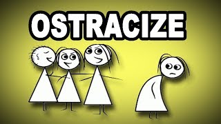 ✔️✔️✔️❌👀 Learn English Words OSTRACIZE  Meaning Vocabulary with Pictures and Examples [upl. by Iloj521]