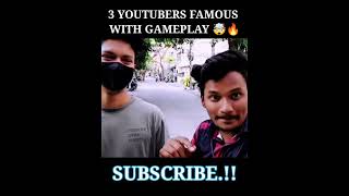 3 BIG YOUTUBERS 🤯 FAMOUS WITH GAMEPLAY 🔥  FREEFIRE FACTS maheshff freefire totalgaming [upl. by Danyette]