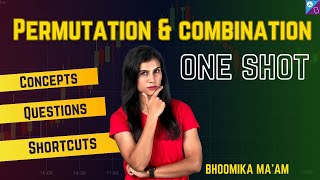 permutation and Combination PampC  Oneshot Most repeated questions  Bhoomika Maam [upl. by Dami]