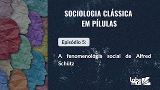 SOCIOLOGIA CLÁSSICA EM PÍLULAS 5 A fenomenologia social de Alfred Schütz [upl. by Einalem890]