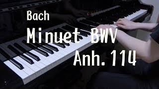 バッハ メヌエット BWV114 バイエル終了で弾ける曲、ピアノ発表会 [upl. by Iliram]