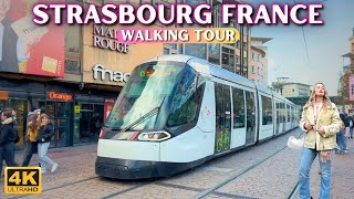 Exploring Strasbourg Walking Tour 🇫🇷 France 4k walk  Part 1 With Captions [upl. by Caniff]